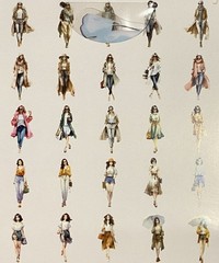 3″ Sweet Reverie Women Stickers for Scrapbooks & Journals – 50 Count w/Tin