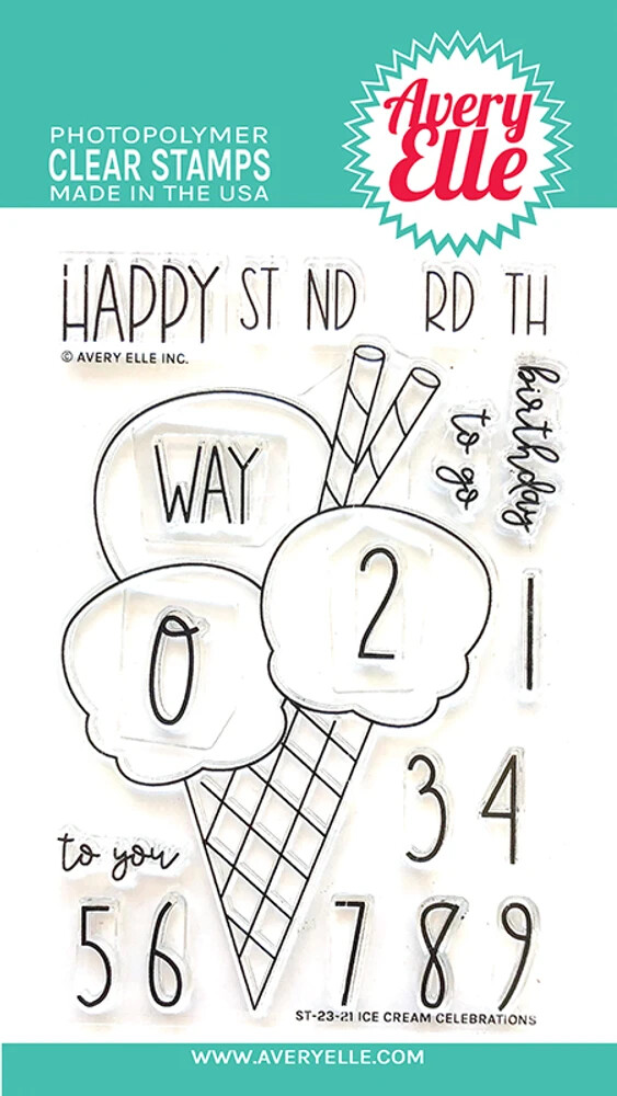 Avery Elle – Clear Cling Stamps – ICE CEAM CELEBRATIONS