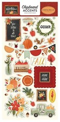 Carta Bella Paper HELLO AUTUMN 6×13 Sheet of Chipboard Accents