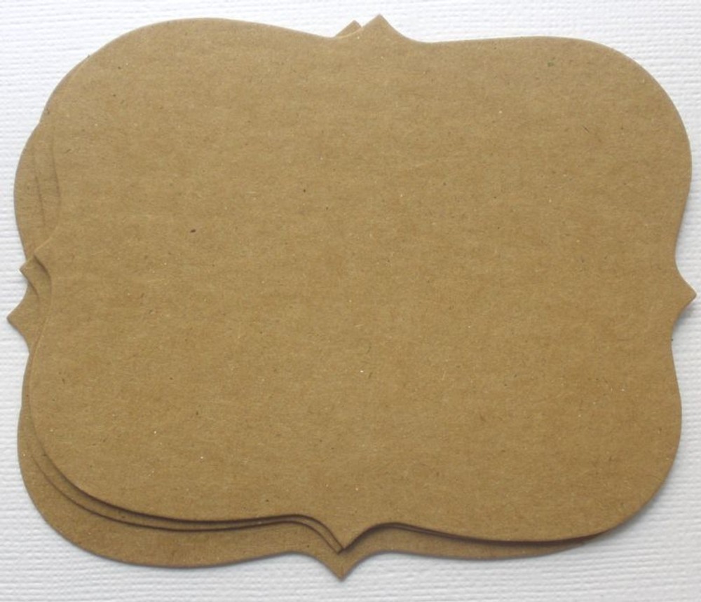 {4} *ORNATE NOTES* Raw Bare Chipboard Die Cuts