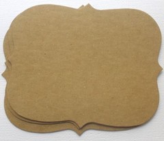 {4} *ORNATE NOTES* Raw Bare Chipboard Die Cuts