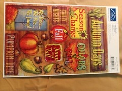 Crafts KF Stickers Colors Fall Harvest Memories Acorn Leaves Rake Autumn Days