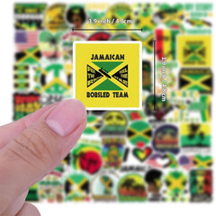 65Pcs Jamaica Stickers for Scrapbooking, Water Bottles, Laptops, Suitcases
