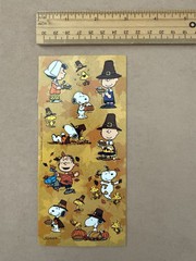 Peanuts Snoopy Fall Autumn Thanksgiving Stickers Sticker Sheet Friends Schulz