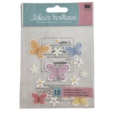 Jolees Boutique Dimensional Stickers Fluttering Friends Butterflies EK Success