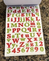Hobby Lobby CHRISTMAS 2021 Sticker Book Holiday Winter Alphabet 872 Pieces