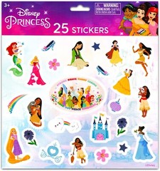 DISNEY Princess Tiana Moana Pocahontas Rapunzel Mulan Ariel Belle Aurora Sticker