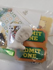 Scrap Book Embellishments Ephemera Bag of Mixed Pieces Ticket Button Ticket