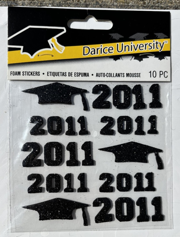 Vintage DARICE Scrapbook Foamies Stickers SCHOOL GRADUATION REUNION