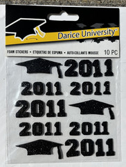 Vintage DARICE Scrapbook Foamies Stickers SCHOOL GRADUATION REUNION