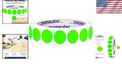 Neon Green Color-Coding Labels, 3/4″, 1,000 Count