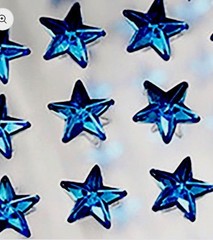 6mm Blue Stick On Star Gems Self Adhesive – 250 Pieces
