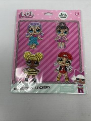 LOL Dolls Rhinestone Stickers Pack Of 4 New Sealed