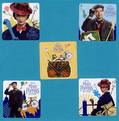 10 Mary Poppins Returns – Large Stickers – Party Favors – Emily Blunt