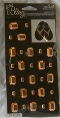 Rose Gold Rectangle Bling Gems Jolee’s Stickers Crafts Scrapbook