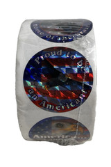 USA Red White Blue Halogram Sticker Rolls 3 Sealed