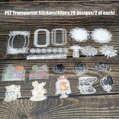 260PCS Vintage Journaling Scrapbooking Supplies Scrapbook Sticker Paper Ephem…