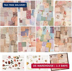 517 Pcs Vintage Scrapbook Paper,Scrapbook Supplies Stickers,Journaling Supplies