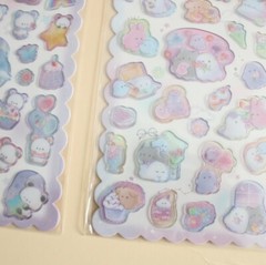 Panda Pastel and Obakenu pastel sticker set of 2 brand new