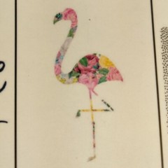 The Paper Studio Petals Blooms Sticker Book Flamingo Stick a Bilities