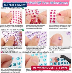 2800 Pcs Self Adhesive gems Stickers for Crafts,20 Colors Rhinestones for Bedazz
