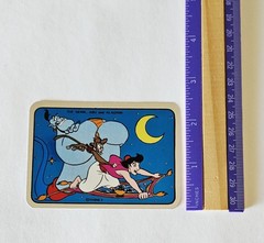 Vtg Disney’s Aladdin Stickers HTF Vending Shiny Complete Set LOT Jasmine Jafir