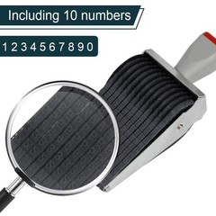 Amytalk 12 Digits Roller Stamp 6 x 7.8 x 16.8 centimeters, 12