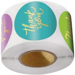 1000Pack 1.5″ Round Label Thank You for Gift Box Envelope Sealing Decoration