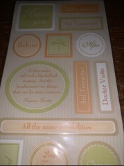 Chatterbox ~Before There Was You~Love Tiles~ Pregnancy Trimester Craving Sticker