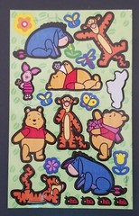Vintage «Winnie the Pooh and Friends» Variety Lot of 14 Sticker Sheets – Used