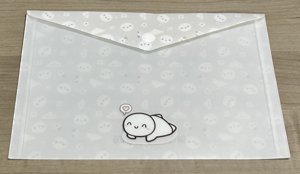 NEW TheCoffeeMonsterzCo Grey Daisies Sticker Envelope TCMC A5