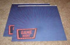Reminisce Design 12×12 Double Sided Paper (2) ~ No Place Like Home…Game Night
