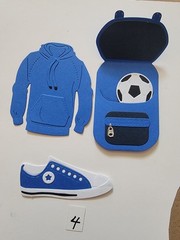 Back To School Backpack Jacket Converse Sports Combo Cardstock Die-Cuts #1-9