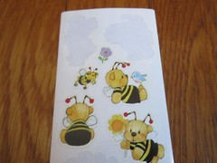 Honey Bee Bear Bike Bird AGC Vtg Stickers ONE PARTIAL SHEET as shown FREE SHIP