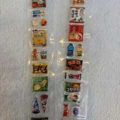 Vintage Mini Korean Asian Themed Snacks Food Stickers NIP