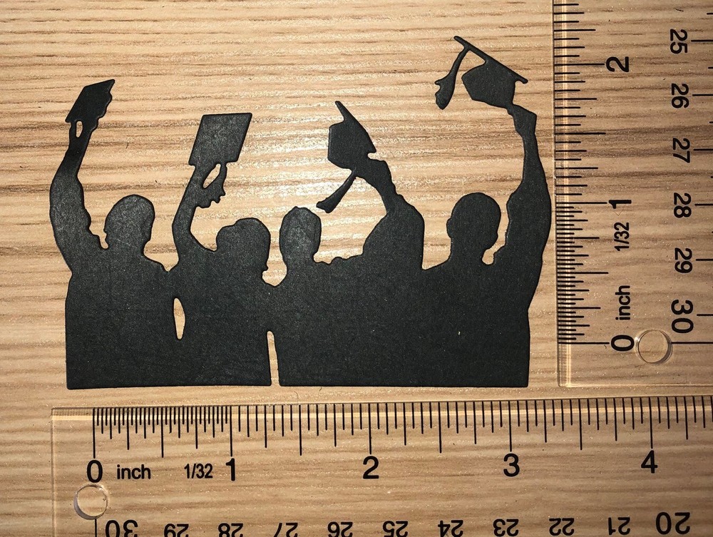 5 GRADS throwing cardstock paper die cut embellishments scrapbook / card making