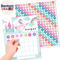 Sticker Chart for Kids Behavior at Home & Classroom – 25 Reward Chart for Kids I
