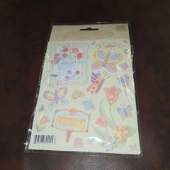 K&Company Dimensional Stickers Lot 6 Teddy Bears Floral Butterflies Nursery