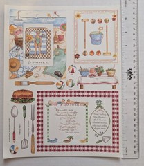 Summer Frames Vintage Susan Branch Cardstock Stickers 8.5″x11″ Sheet