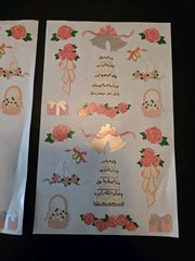 Vintage Mrs. Grossman’s Sticker Sheet Lot WEDDONG BRIDAL SHOWER