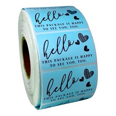 Cute sticker hello this package is happy to see you too sticker label for shops