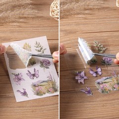 Plant Landscape Scrapbook Stickers 36 Sheets 200 Pre-Cut Washi Stickers for Jour