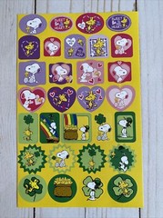 Peanuts Valentine’s Day Love + St. Patrick‘s Day Irish Stickers Snoopy Kids Fun