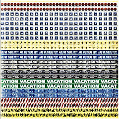 Reminisce ROAD SIGNS TRAVEL STRIPS 12×12 Cardstock Sticker Sheet scrapbooking