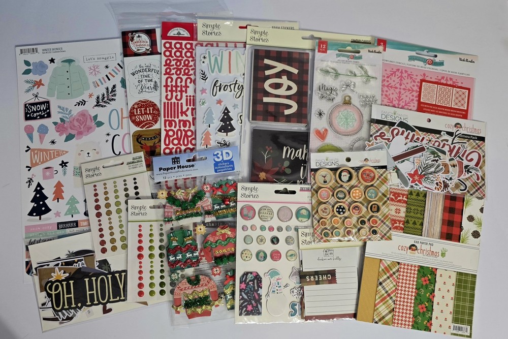 Huge Christmas Scrapbook Bundle Bella Blvd Echo Park Simple Stories album more