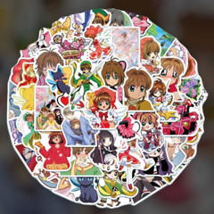 Cardcaptor Sakura Stickers Vinyl Decal Skateboard Laptop Luggage Pack Lot 50pcs