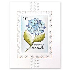 New Penny Black Rubber Stamp clear set ABLOOM flowers free USA ship