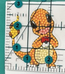 New! Charmander STICKER Pokemon Diamond Art Decor Scrapbooking