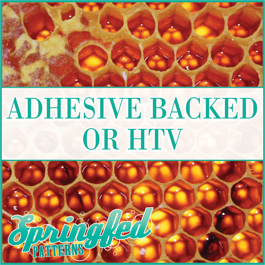 HONEYCOMB Pattern #2 Adhesive Vinyl or HTV Heat Transfer Vinyl Honey Comb Print