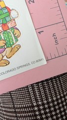 Vintage Current Inc Stickers Christmas Critters Stickers Animals 1 Sheet READ